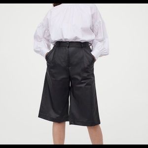 H&M Women’s Faux Leather Culottes NWT